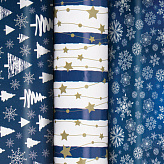 Бумага упаковочная новогодняя набор3 шт.  70*100см, 3 дизайна ЗОЛОТАЯ СКАЗКА 592058